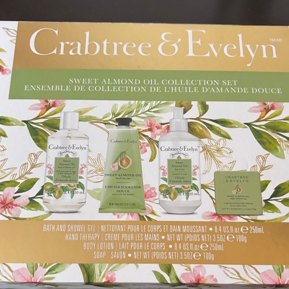 Crabtree & Evelyn Sweet Almond Oil Body Wash Collection - Green and Pink Floral - Picture 4 of 4